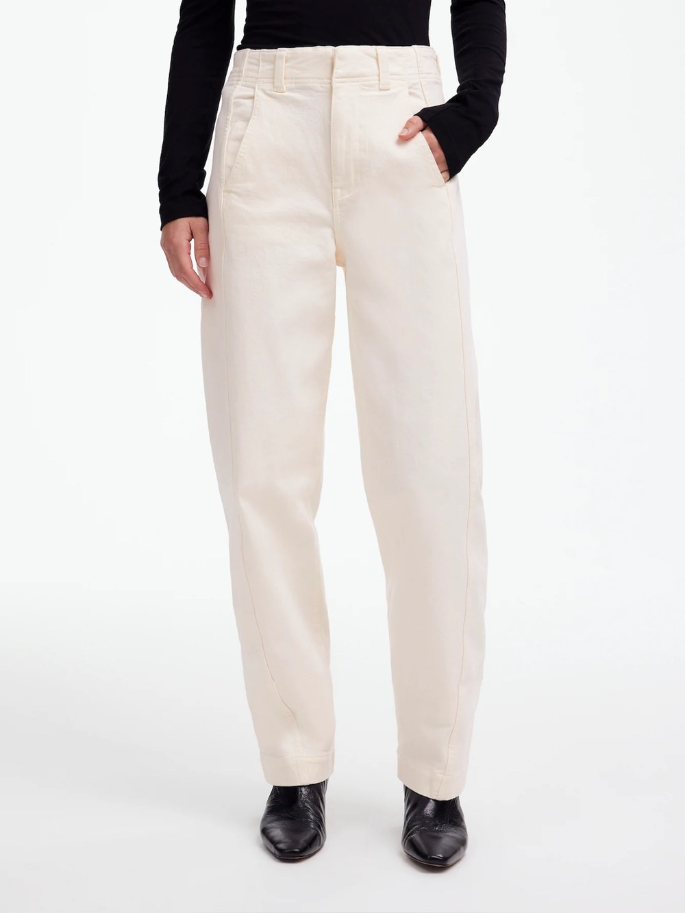 Madewell Tapered Barrel Denim Trousers
